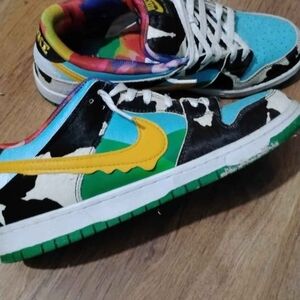 Nike Multicolor Sneakers with Yellow Swoosh